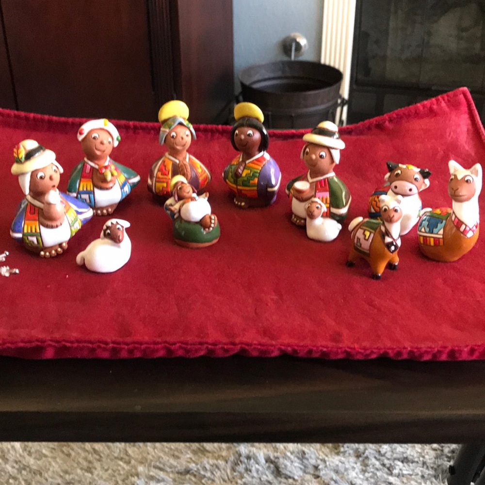Bolivian Nativity set